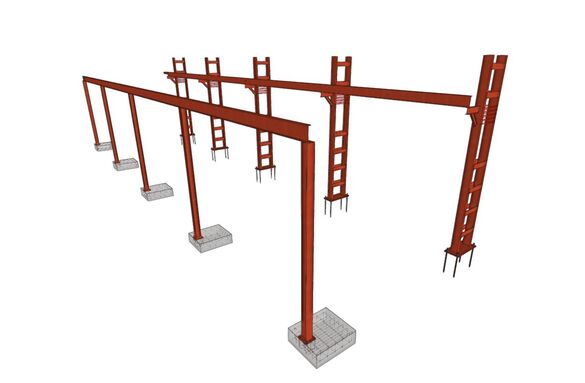 DPO INGENIEROS Ingeniería estructura para puente grúa Electromecánicas GH S.A.